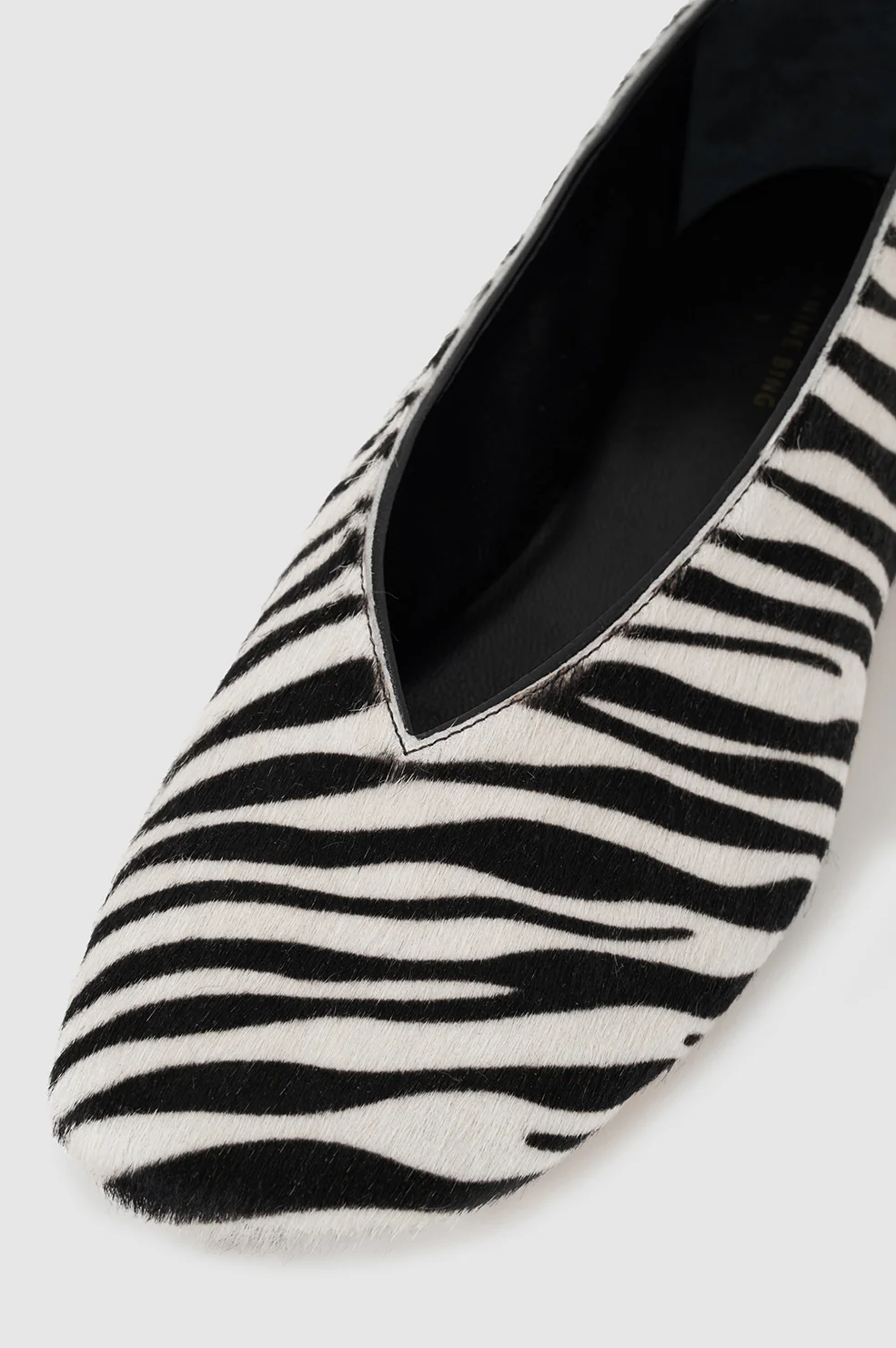 Ana Flats Calf Hair  - Zebra - Image 4
