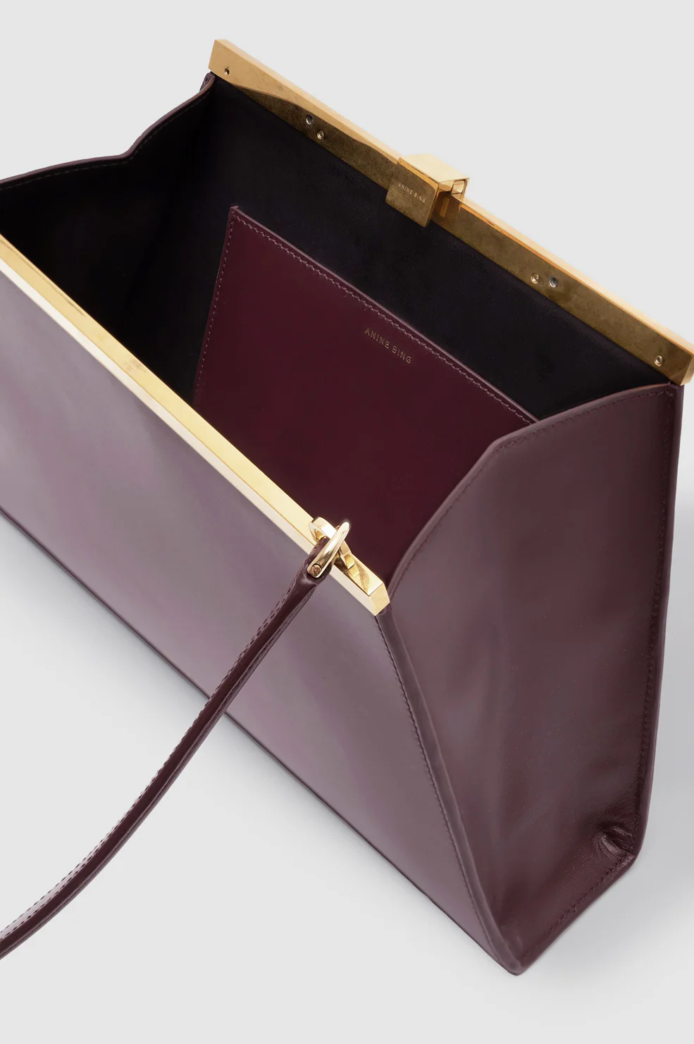 Anine Bag Smooth Leather - Fig - Image 4
