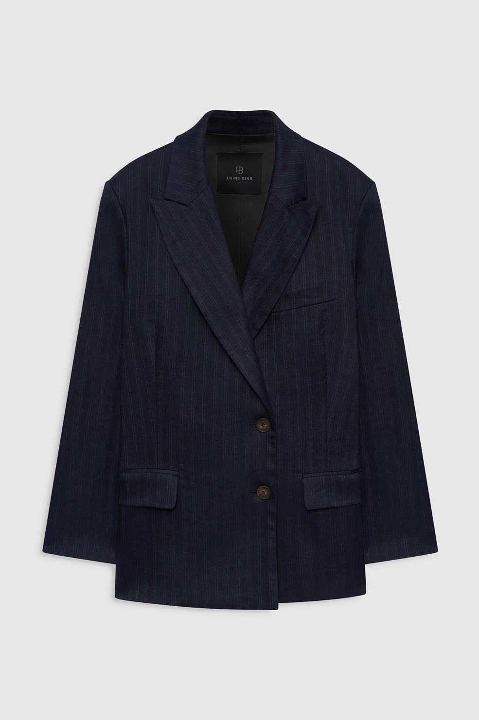 Aretha Blazer - Navy Pinstripe - Image 3