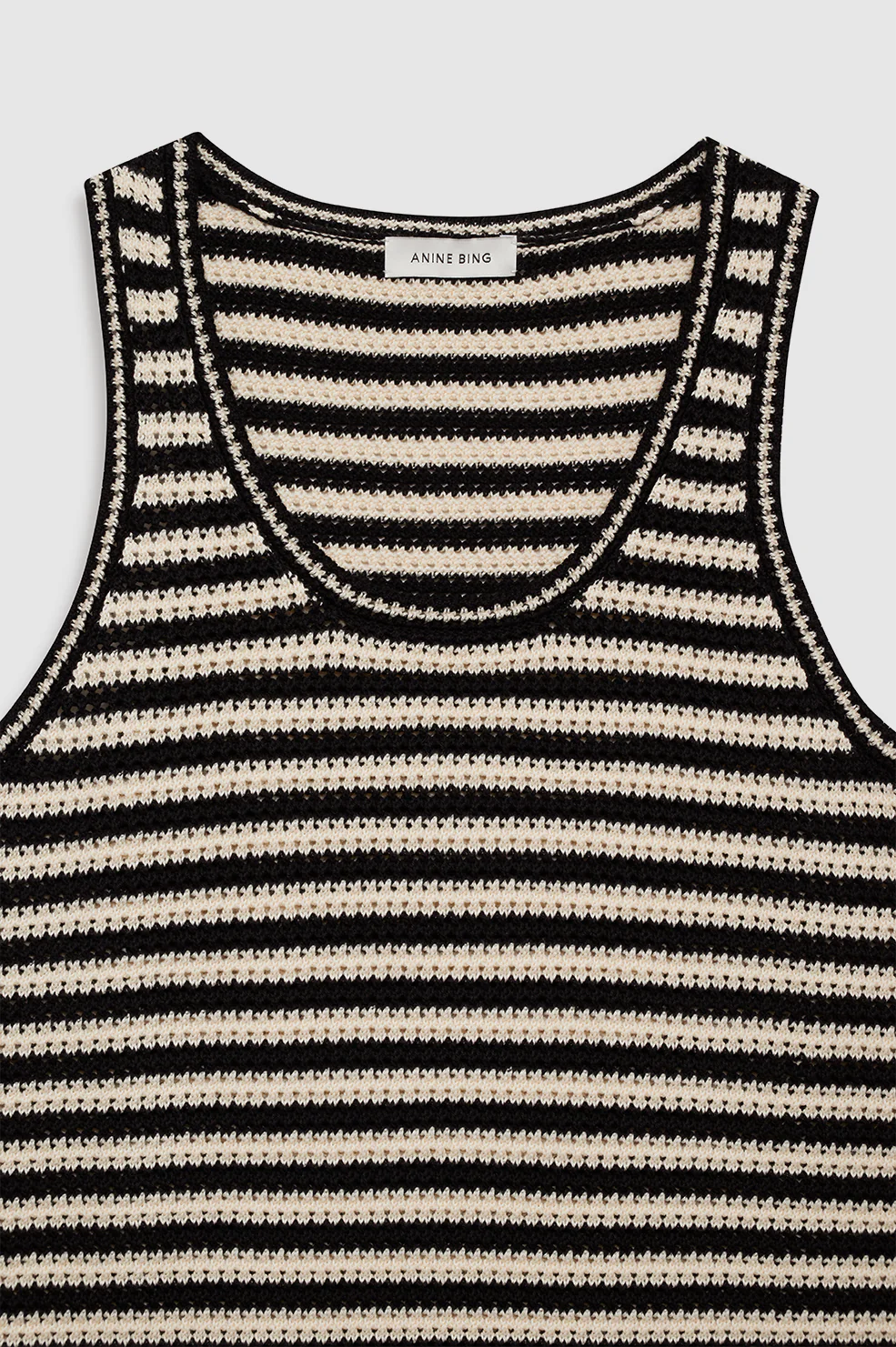 Arie Dress - Black And Ivory Stripe - Image 4