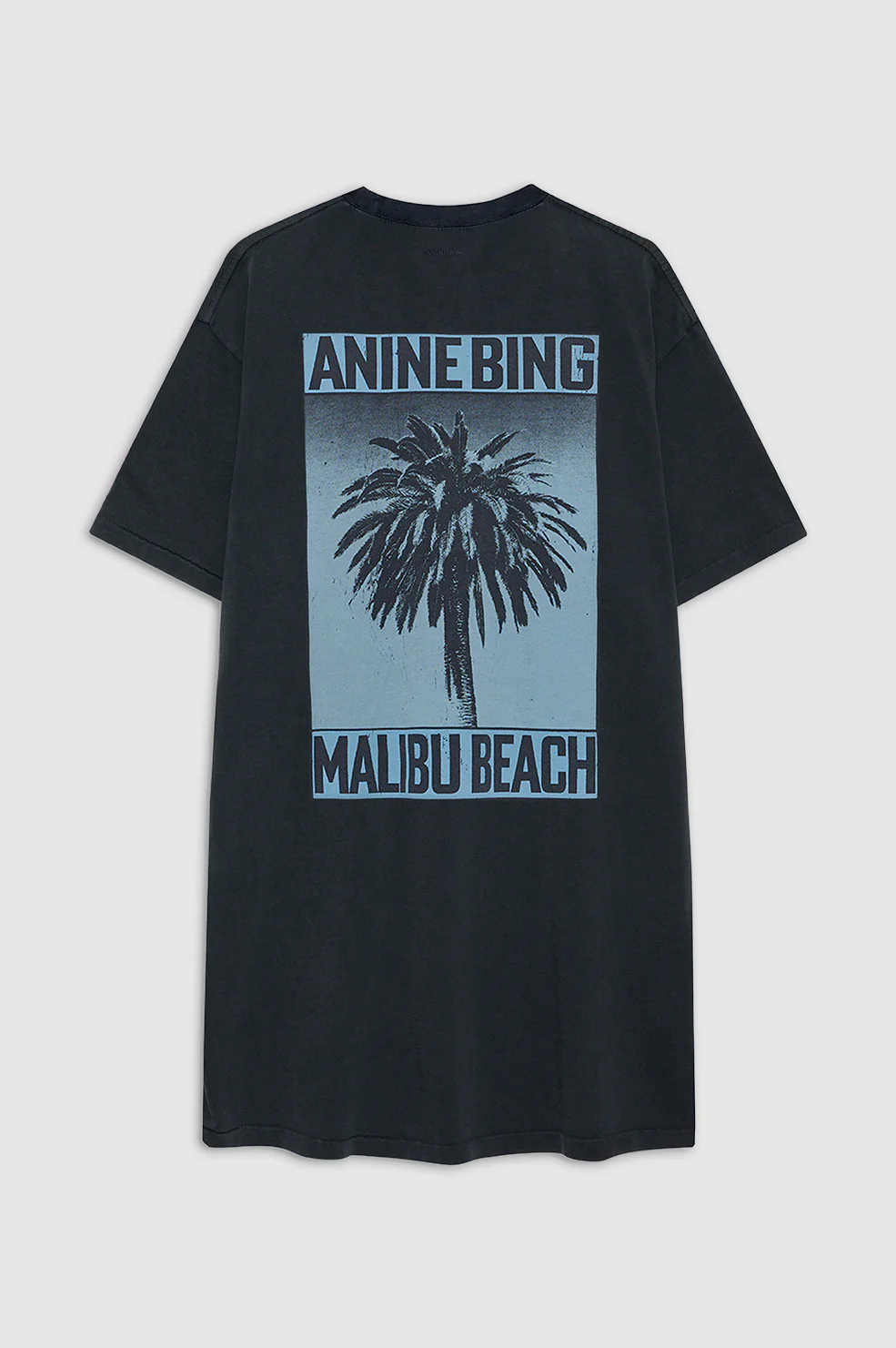 Beth Mini Dress Palm - Washed Black - Image 4