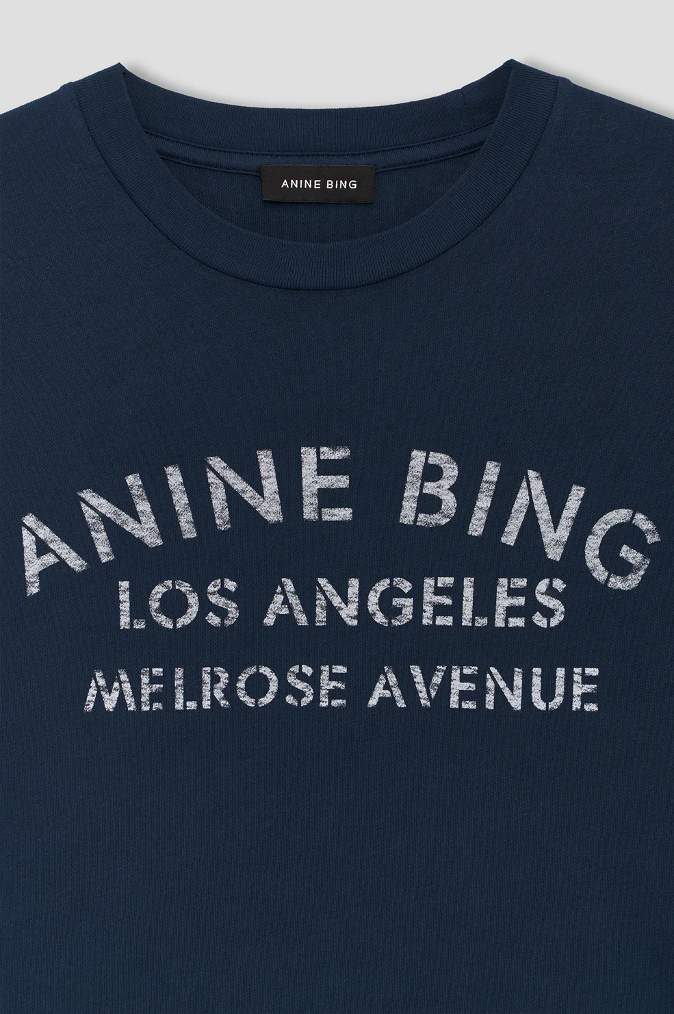 Cade Tee Melrose Stencil - Navy - Image 4