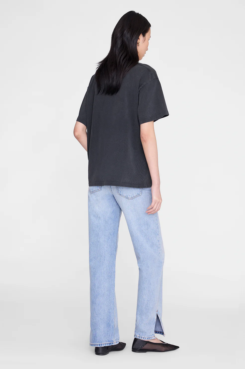 Cade Tee Melrose Stencil - Washed Black - Image 2