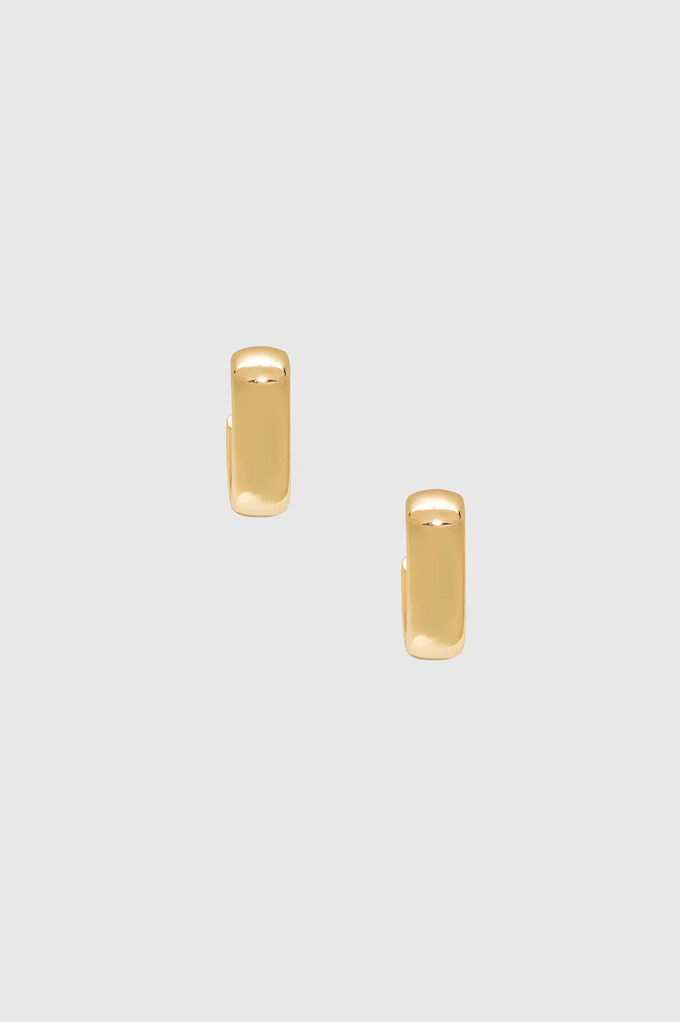 Chunky Hoop Earrings - Gold - Image 3