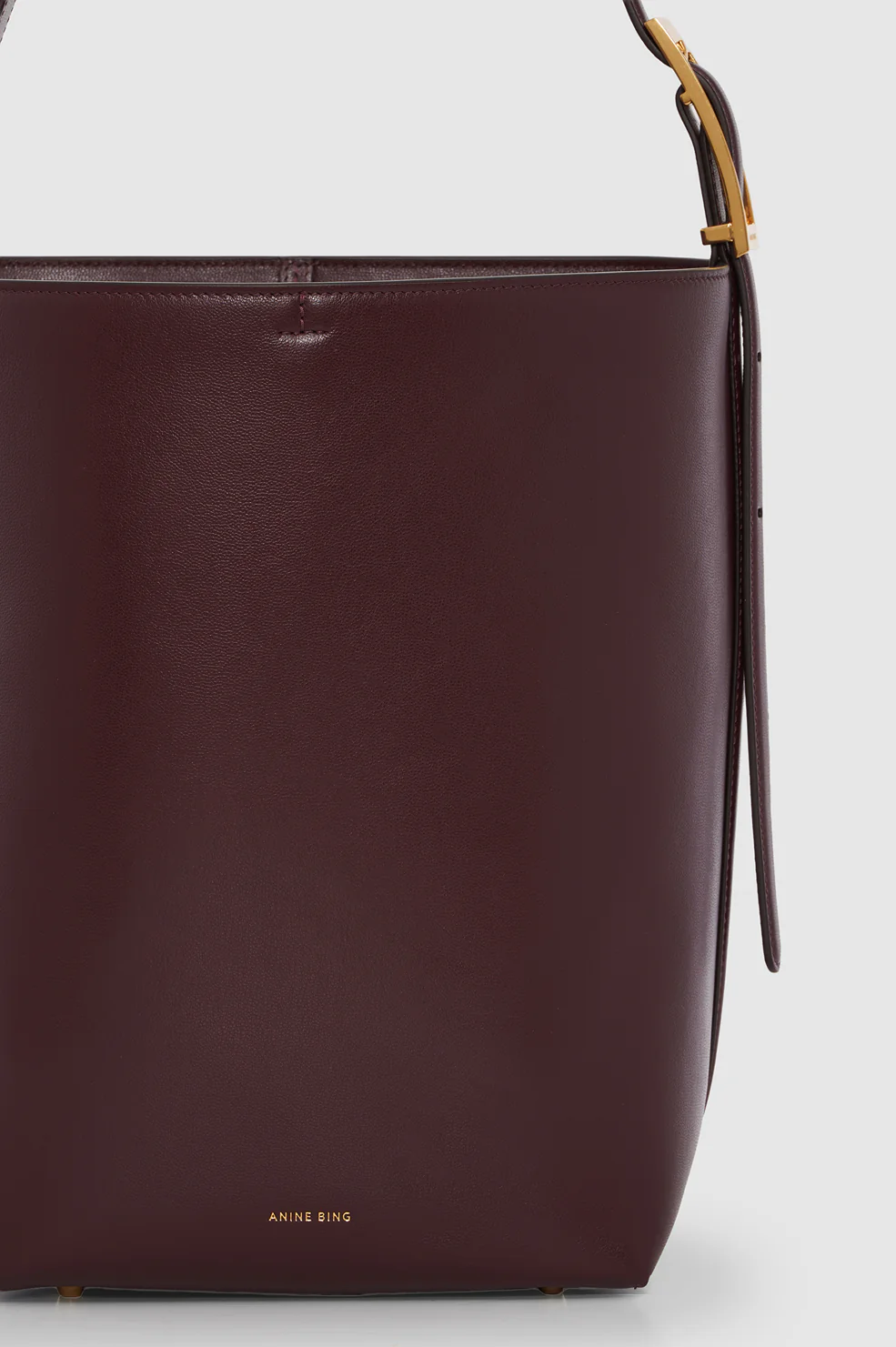 Elly Bucket Bag Grained Leather - Fig - Image 5