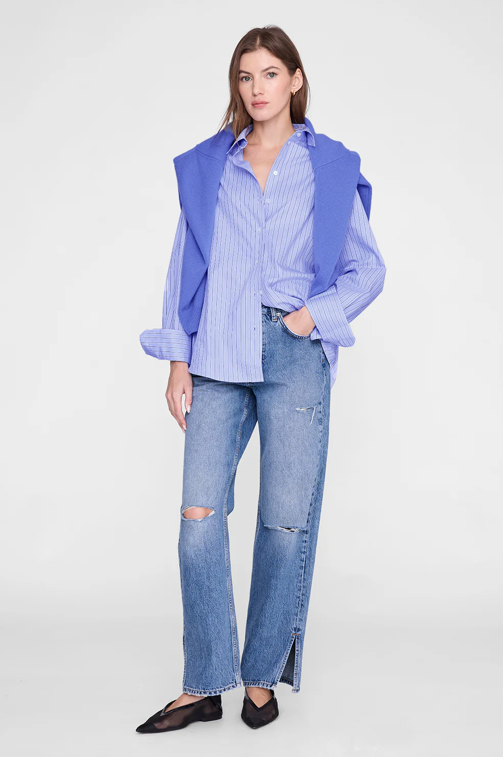 Essie Shirt - Blue Stripe - Image 2