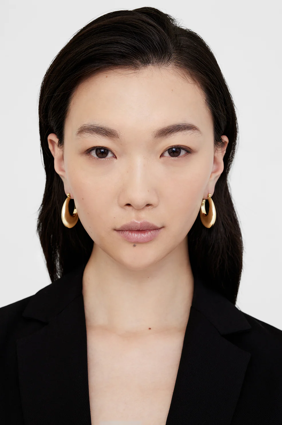 Gradual Hoop Earrings - Gold - Image 2