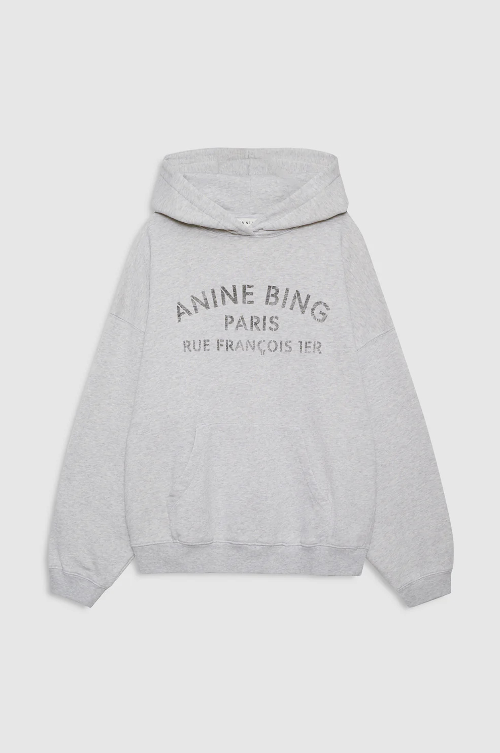 Harvey Sweatshirt Paris Stencil - Heather Grey - Image 3