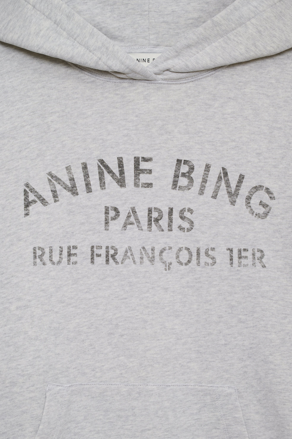 Harvey Sweatshirt Paris Stencil - Heather Grey - Image 4