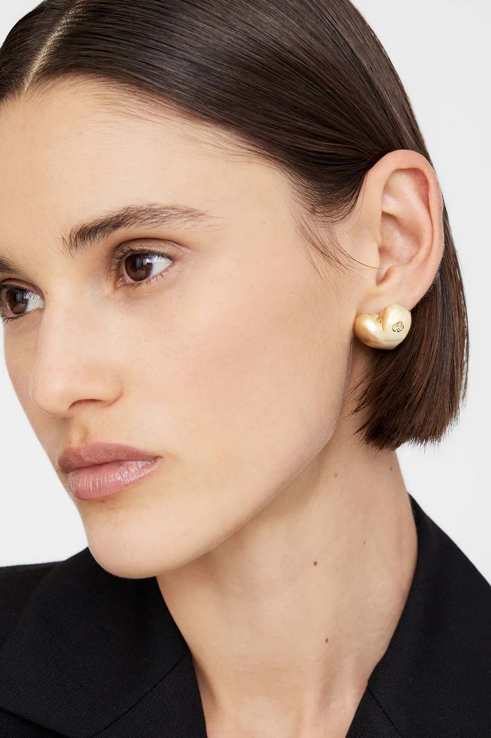 Heart Earrings - Gold - Image 2