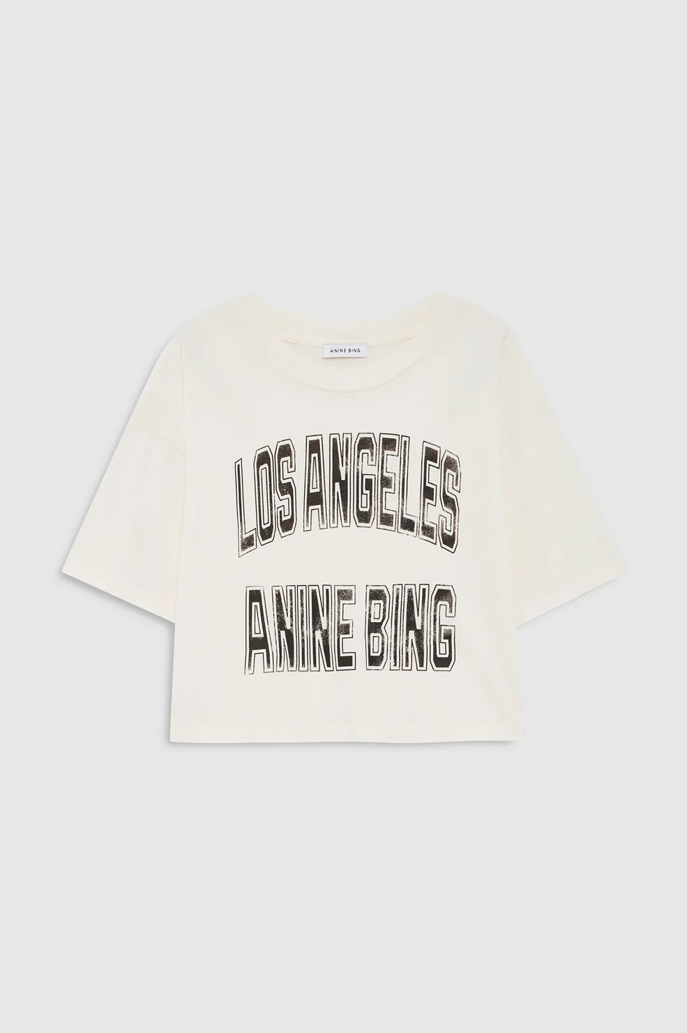 Johnny Cropped Tee - Cream - Image 3