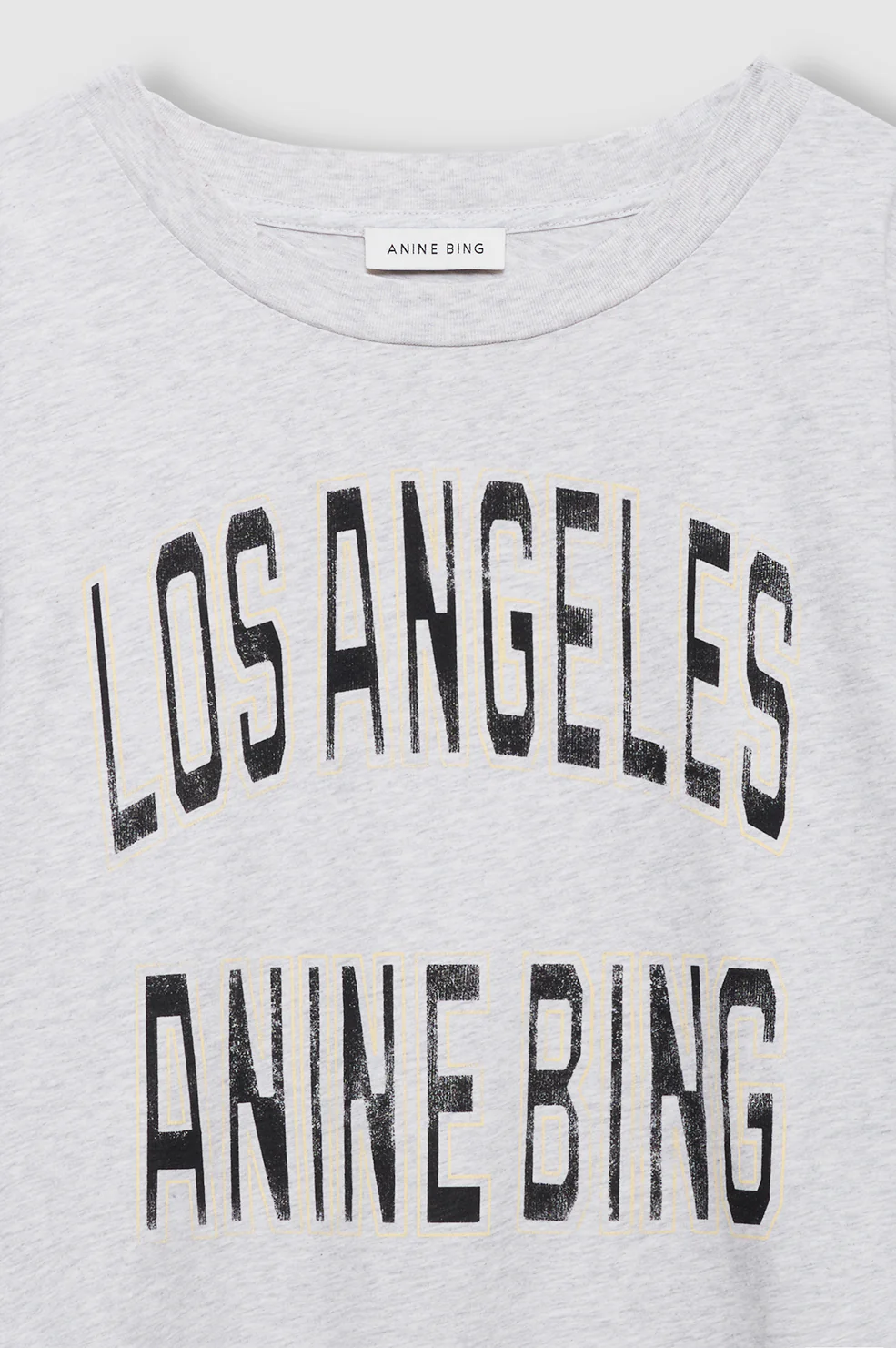 Johnny Cropped Tee - Grey Melange - Image 5