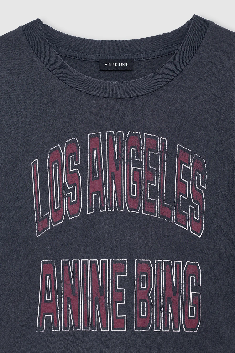 Johnny Cropped Tee - Washed Black - Image 5