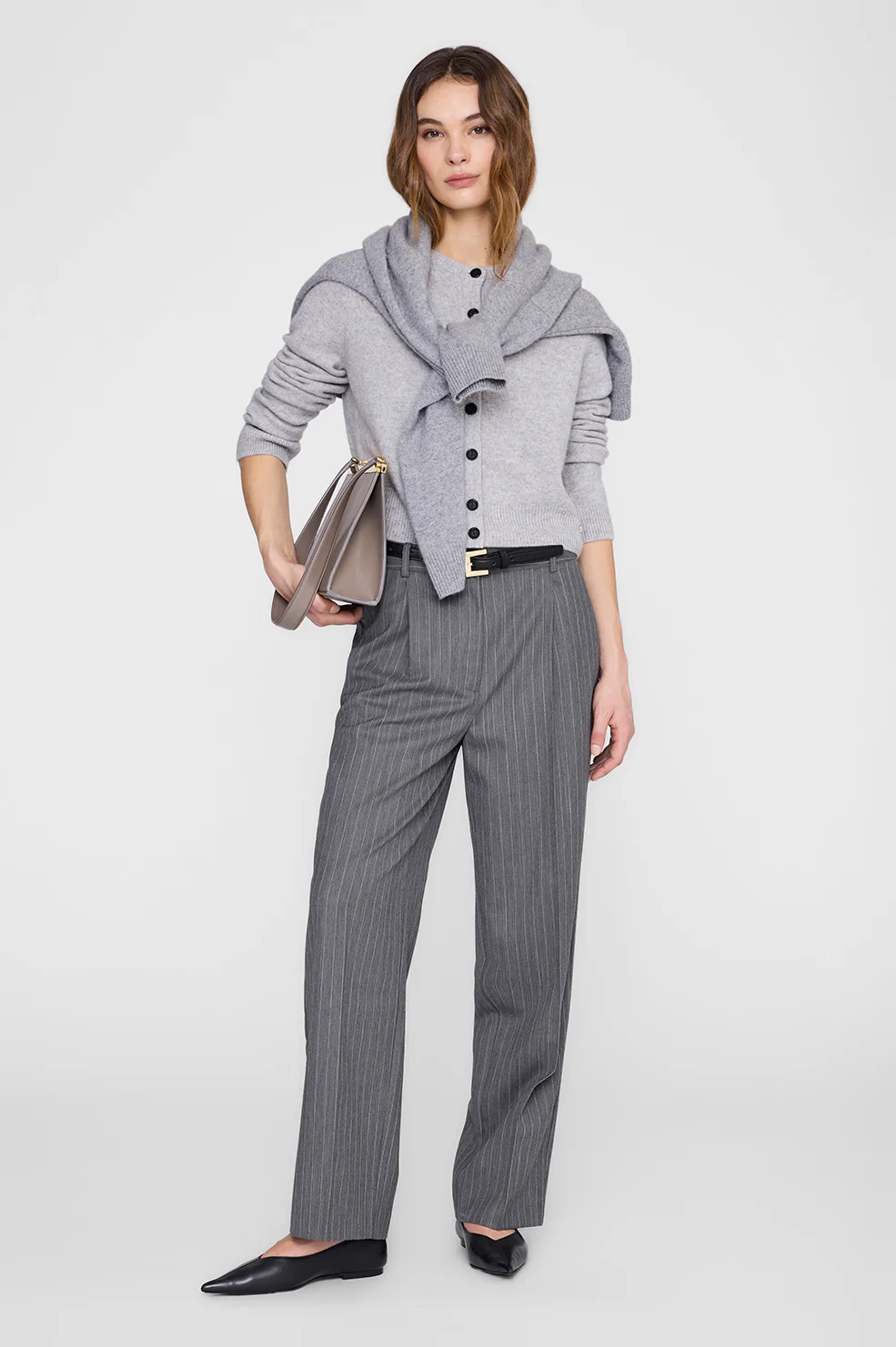 Joye Cardigan - Light Heather Grey - Image 2