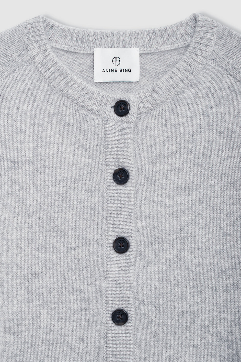 Joye Cardigan - Light Heather Grey - Image 4