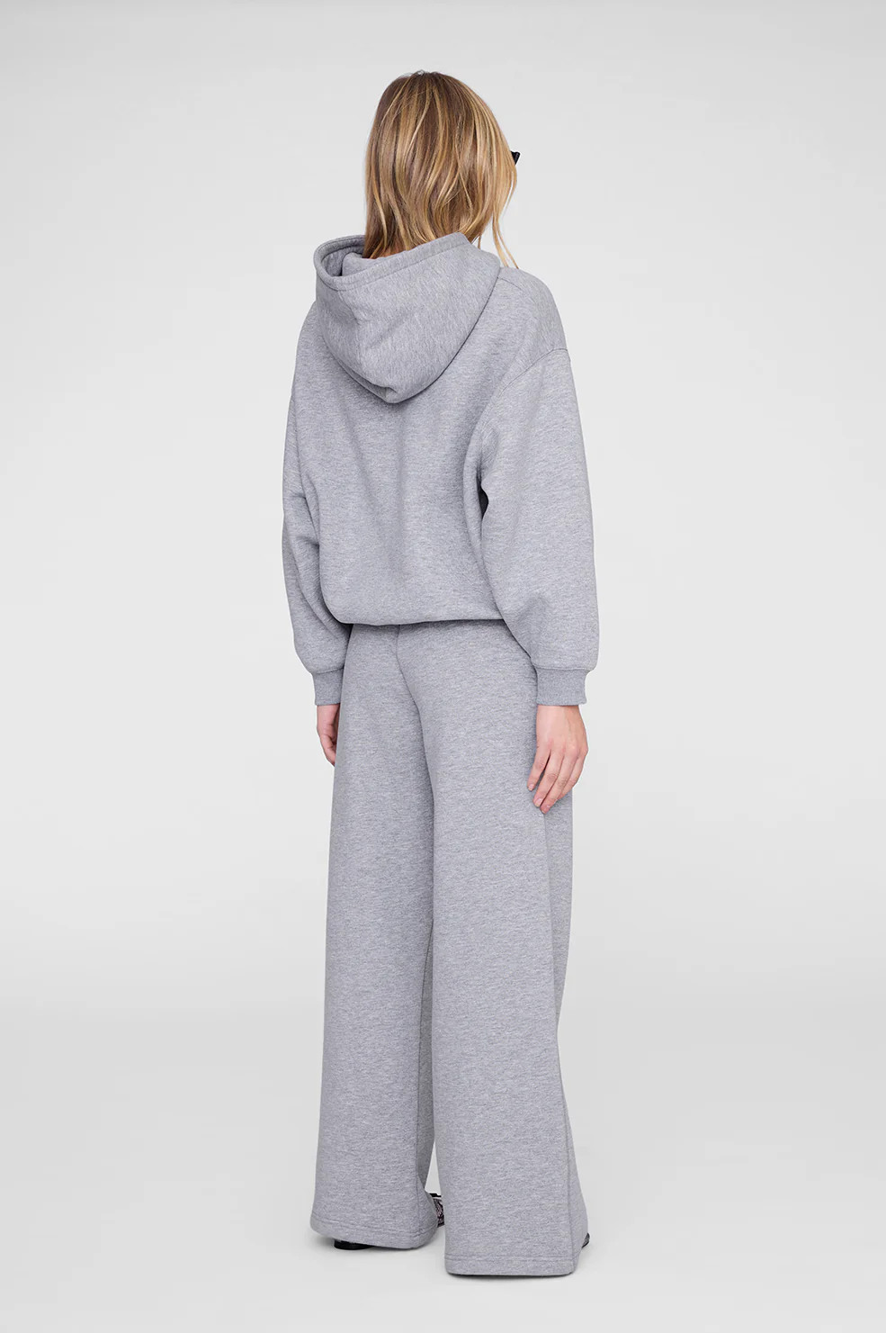 Kacey Sweatpant Monogram - Medium Heather Grey - Image 2