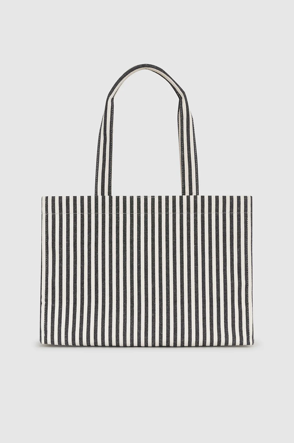 Lara Tote - White And Black Stripe - Image 3