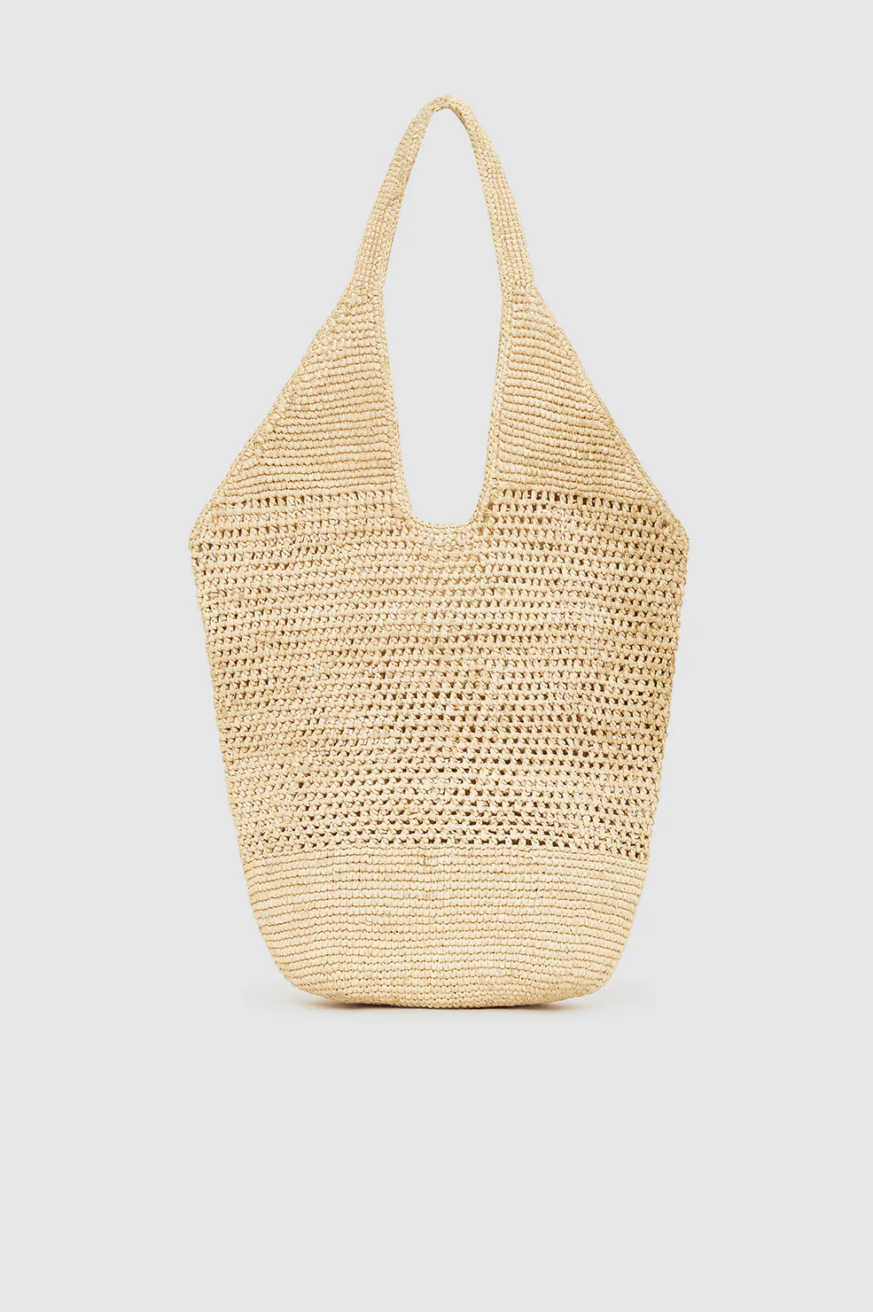 Leah Logo Hobo Raffia - Natural - Image 3
