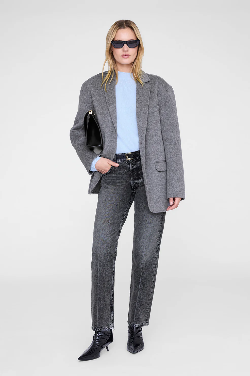 Lee Crew Sweater - Pale Blue - Image 2