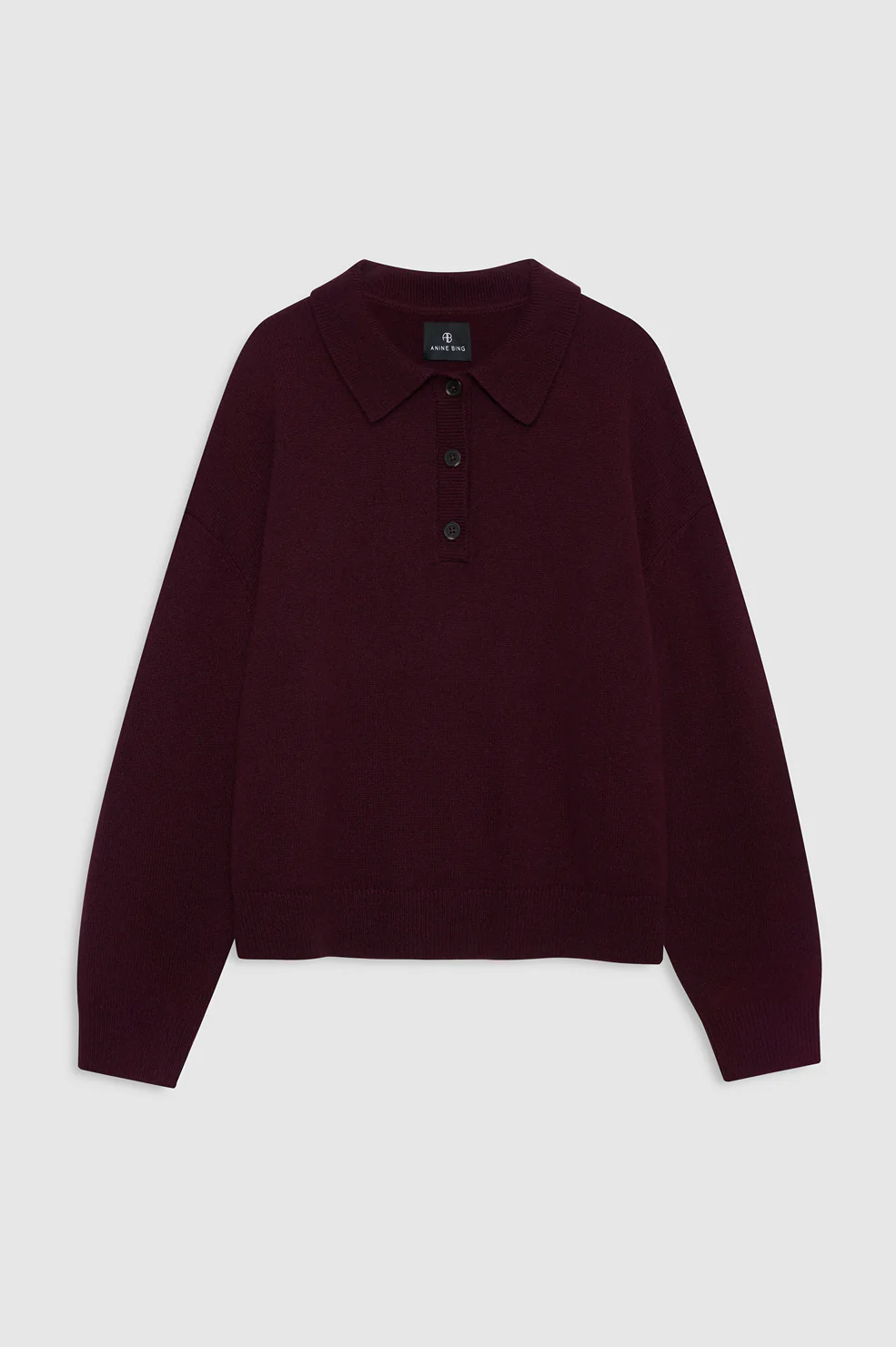 Lee Polo Sweater - Fig - Image 3