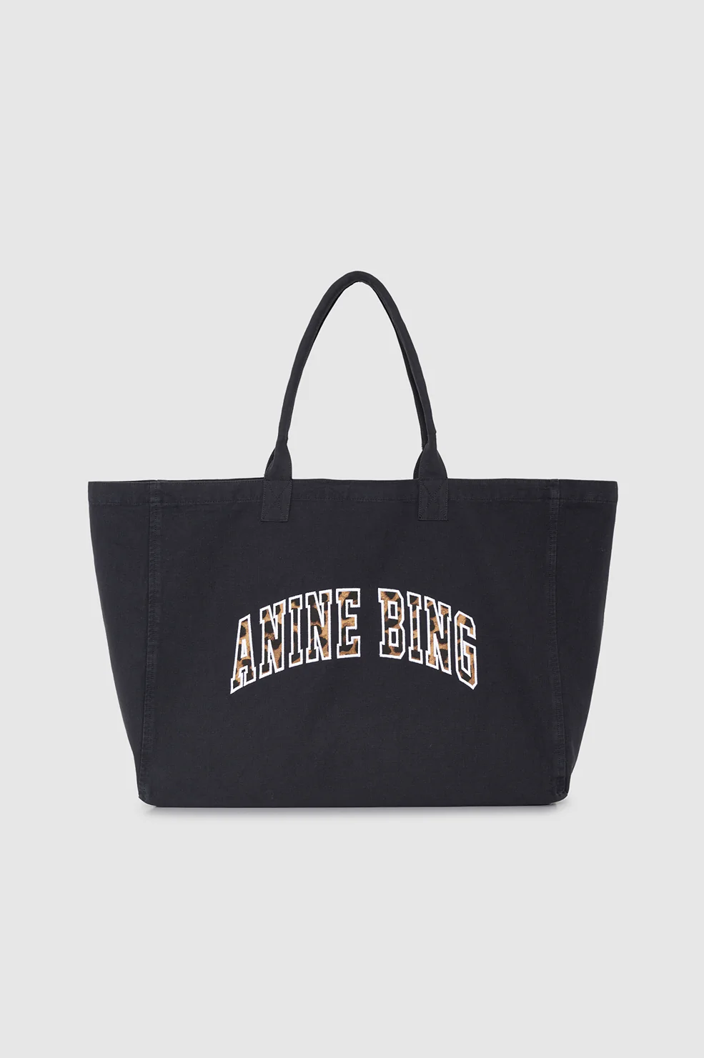 Leo Canvas Tote - Washed Black