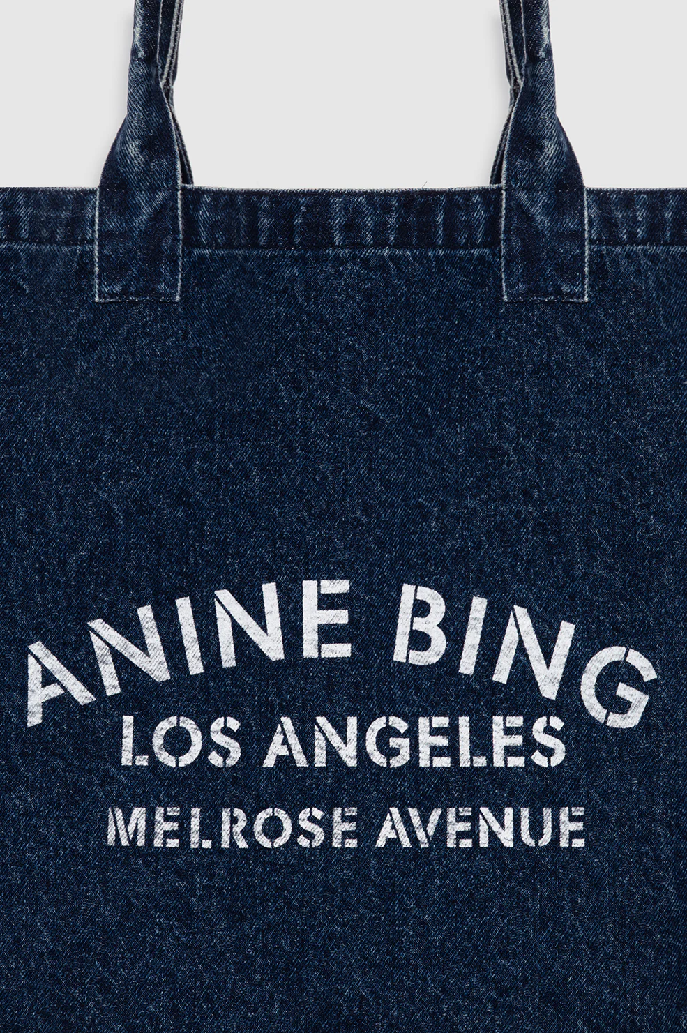 Leo Denim Tote - Ink Blue - Image 4