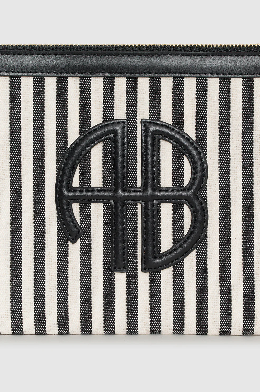 Lili Pouch - White And Black Stripe - Image 4