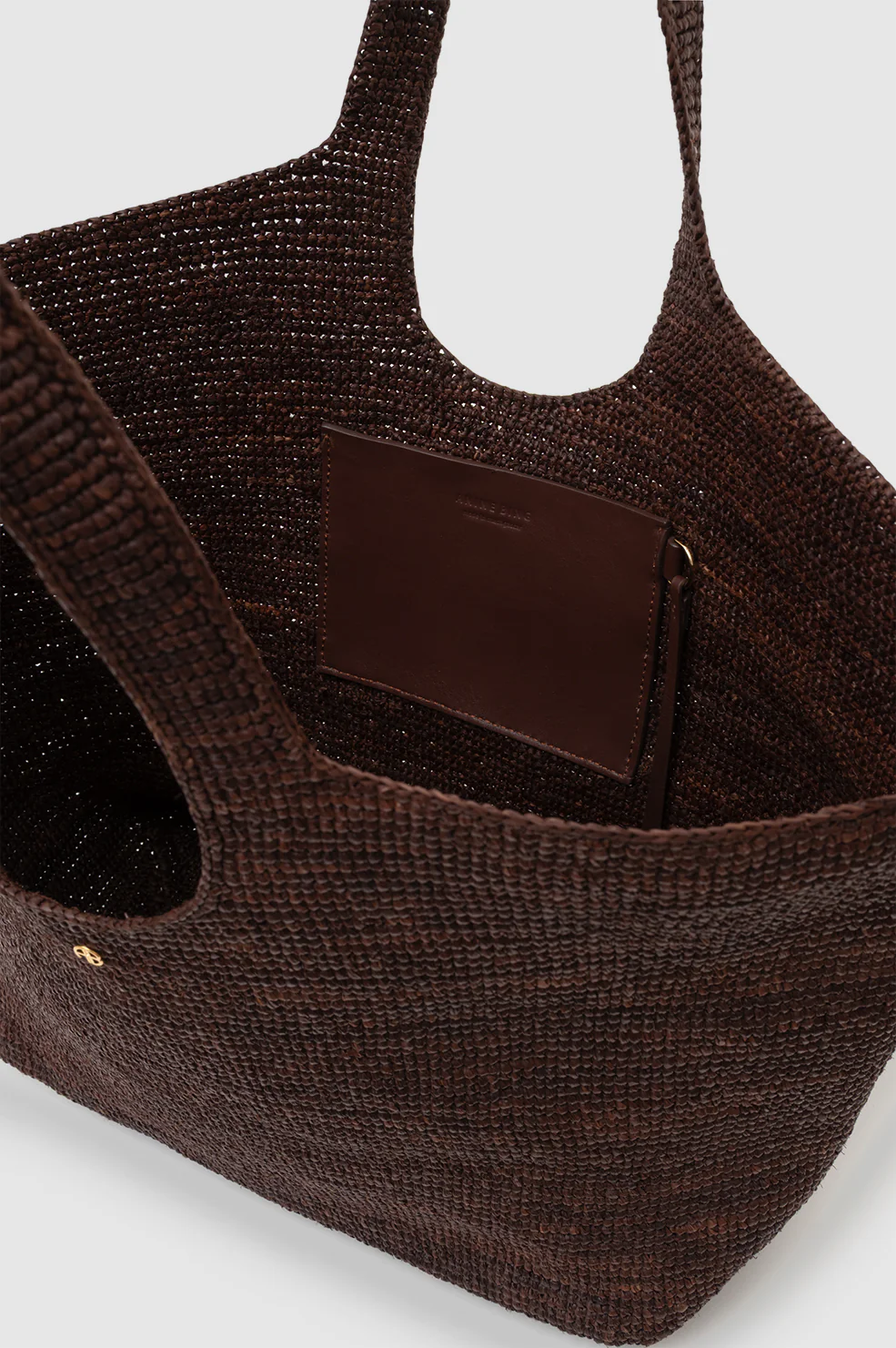 Lili Tote Raffia - Dark Brown - Image 4