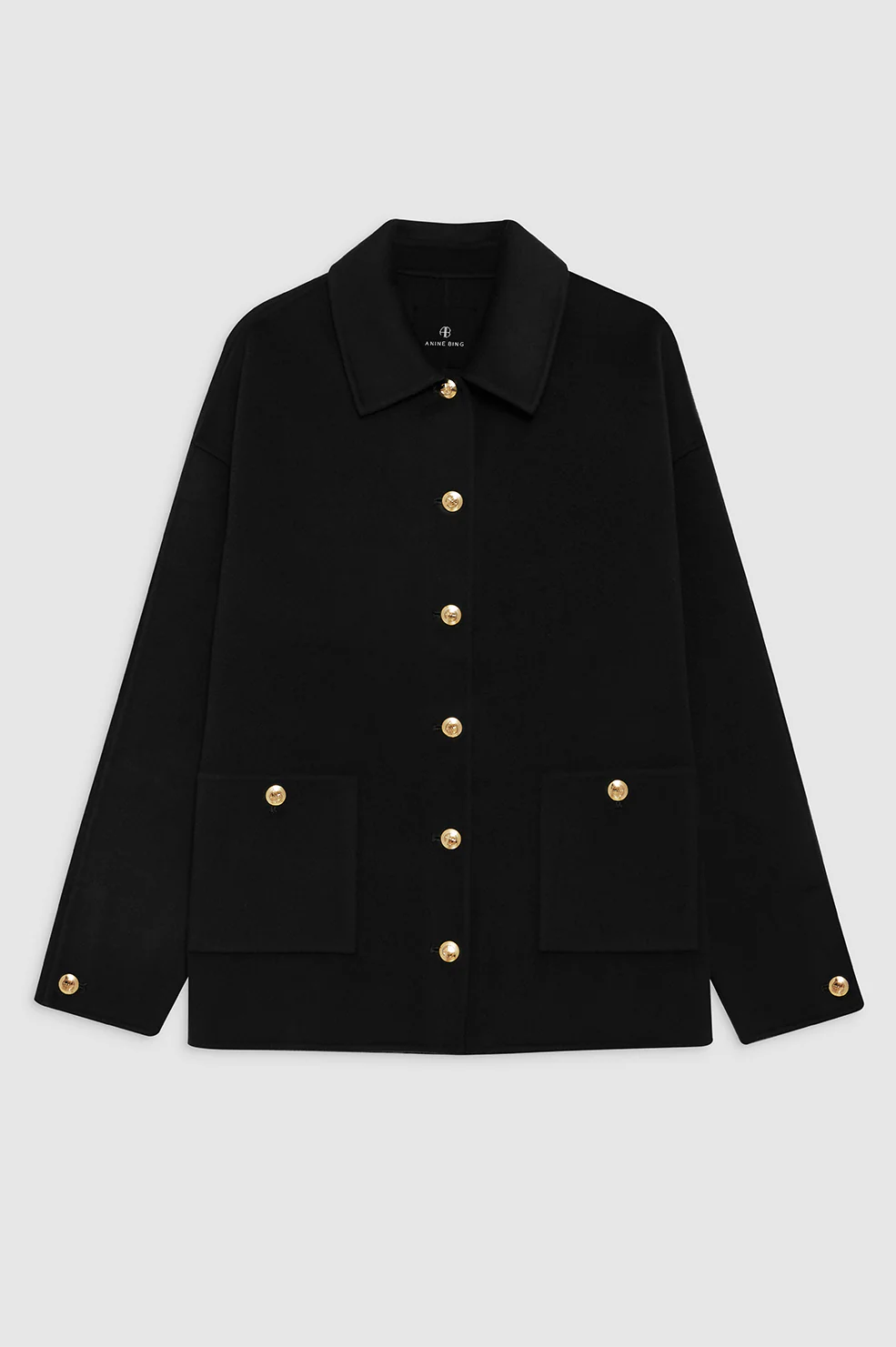 Luca Jacket - Black Cashmere Blend - Image 3