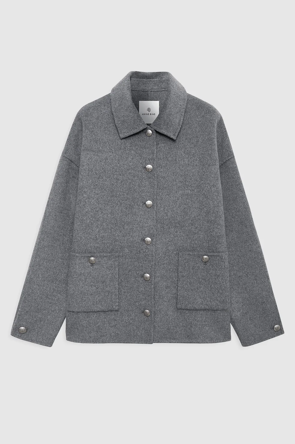 Luca Jacket - Heather Grey Cashmere Blend - Image 3