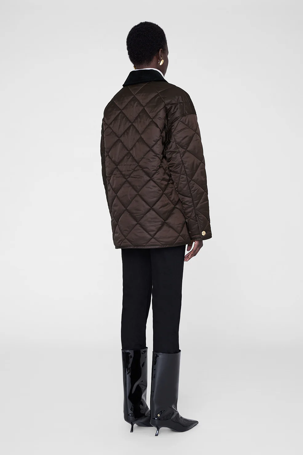 Luca Padded Jacket - Deep Brown - Image 2
