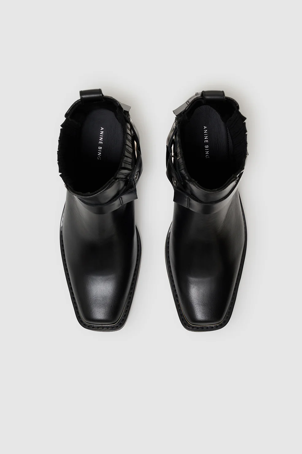 Mid Biker Boots - Black - Image 3