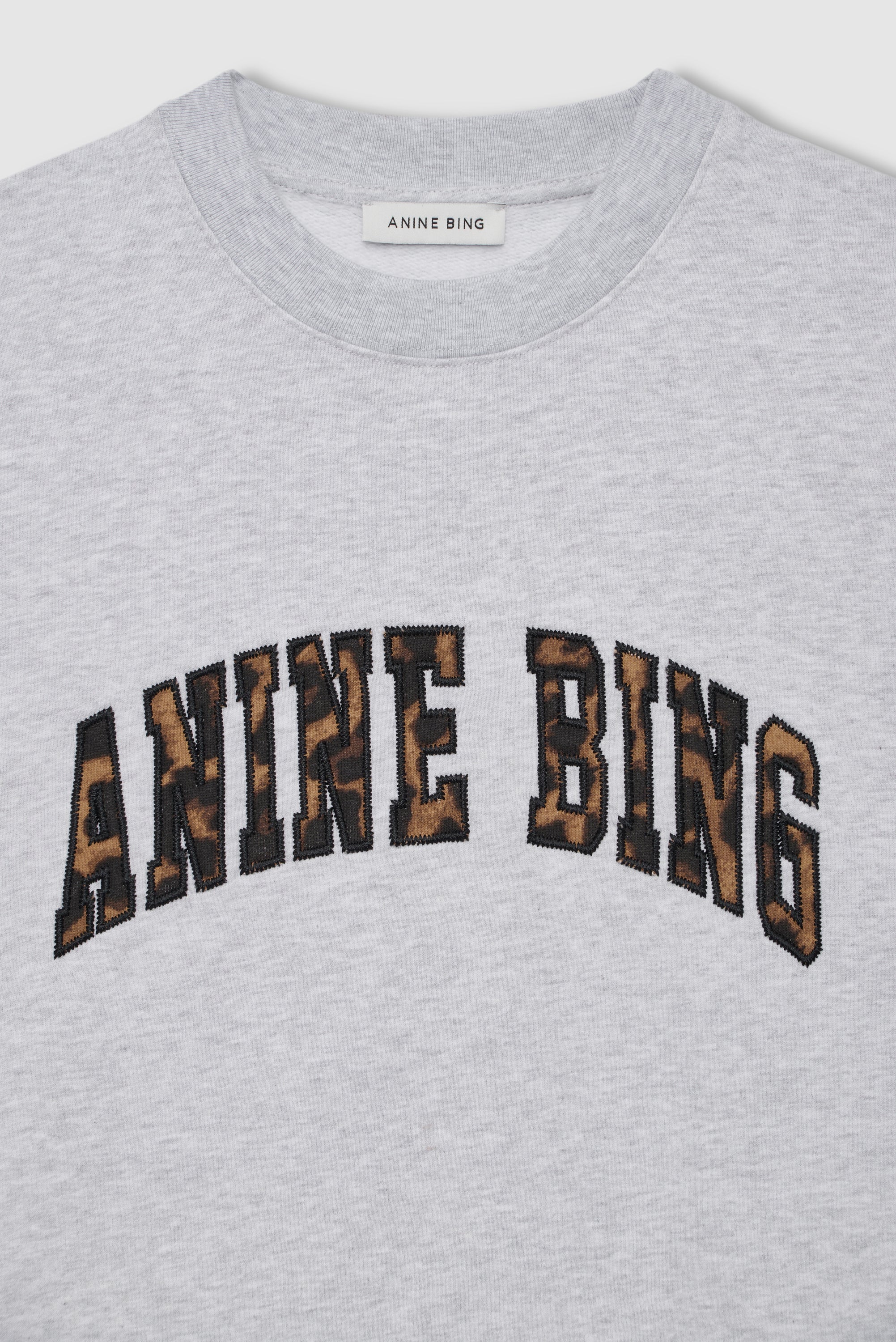Miles Sweatshirt Anine Bing Leopard - Heather Grey - Image 4