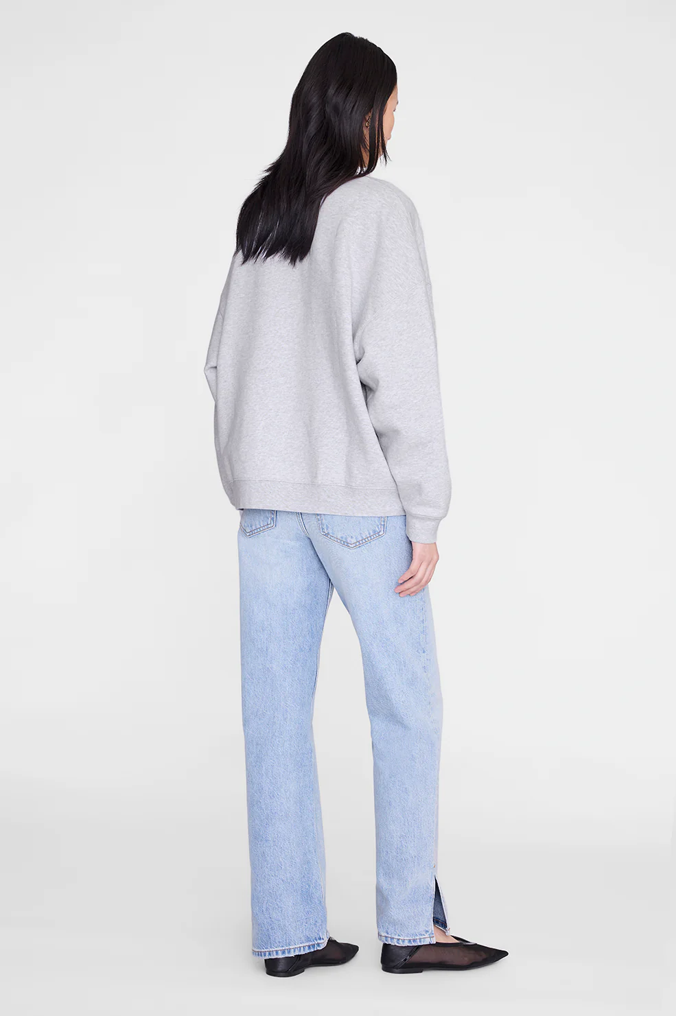 Miles Sweatshirt Anine Bing Leopard - Heather Grey - Image 5