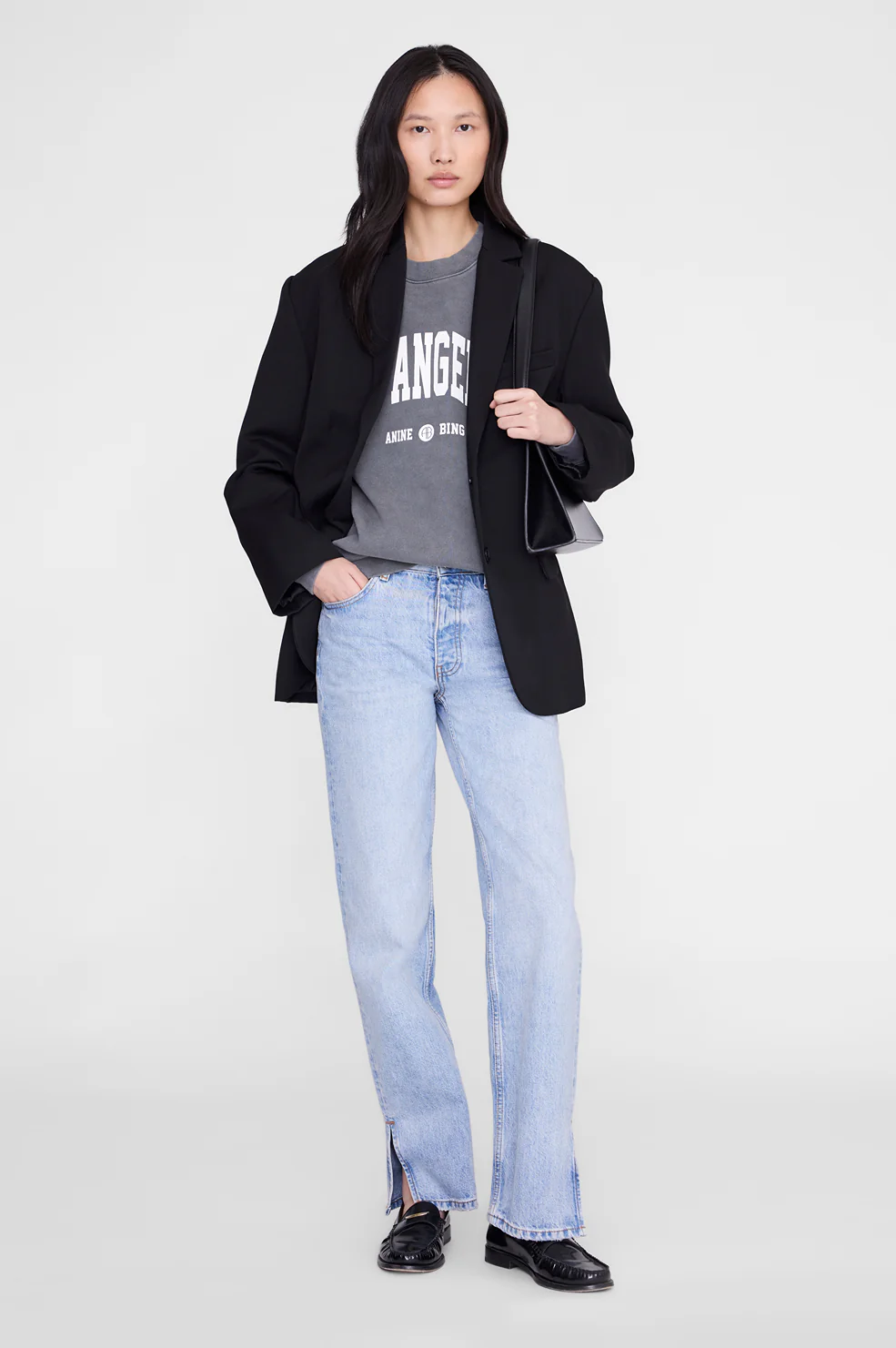 Miles Sweatshirt Los Angeles University - Washed Grey - Image 2