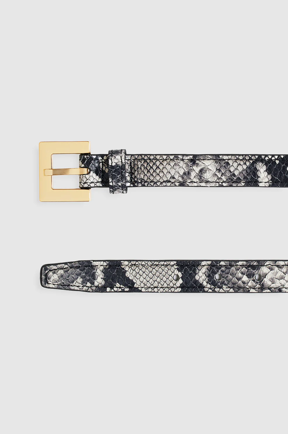 Nicola Belt - Black And White Snake - Image 4