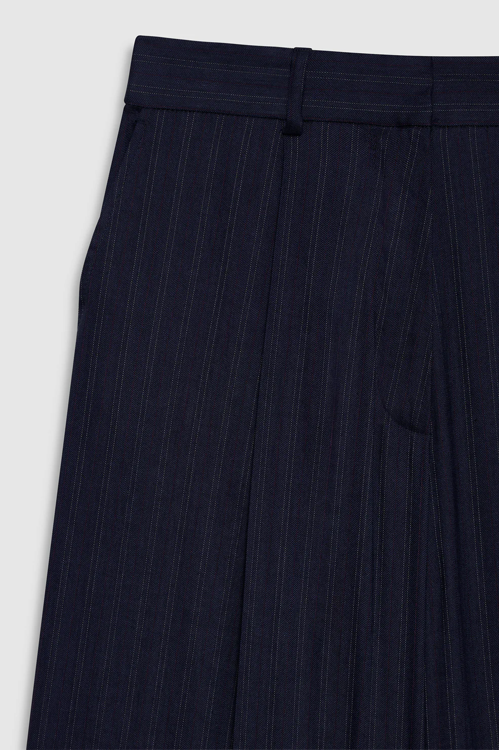 Paola Trouser - Navy Pinstripe - Image 4