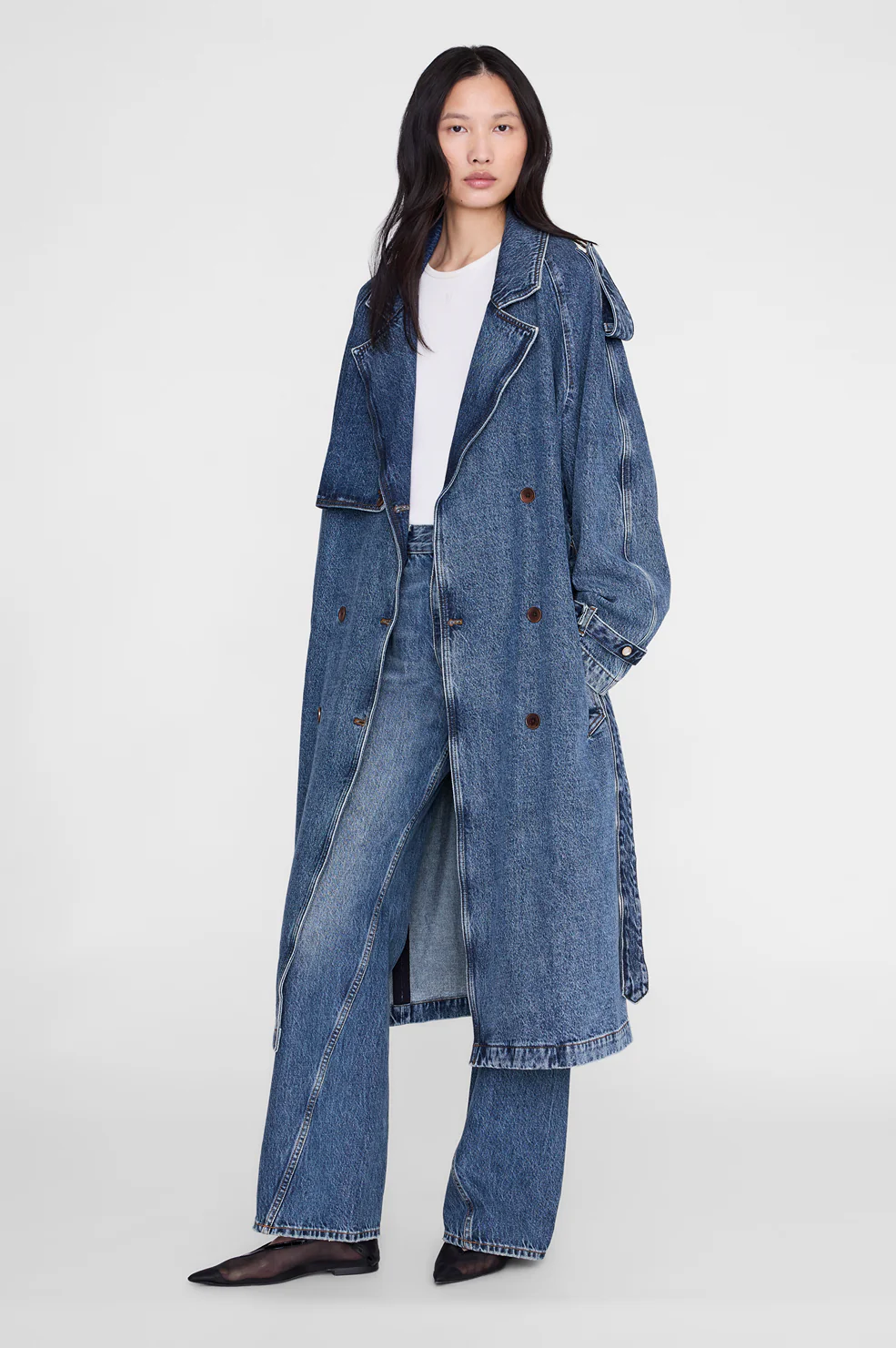 Rickie Maxi Trench - Cabana Blue - Image 2