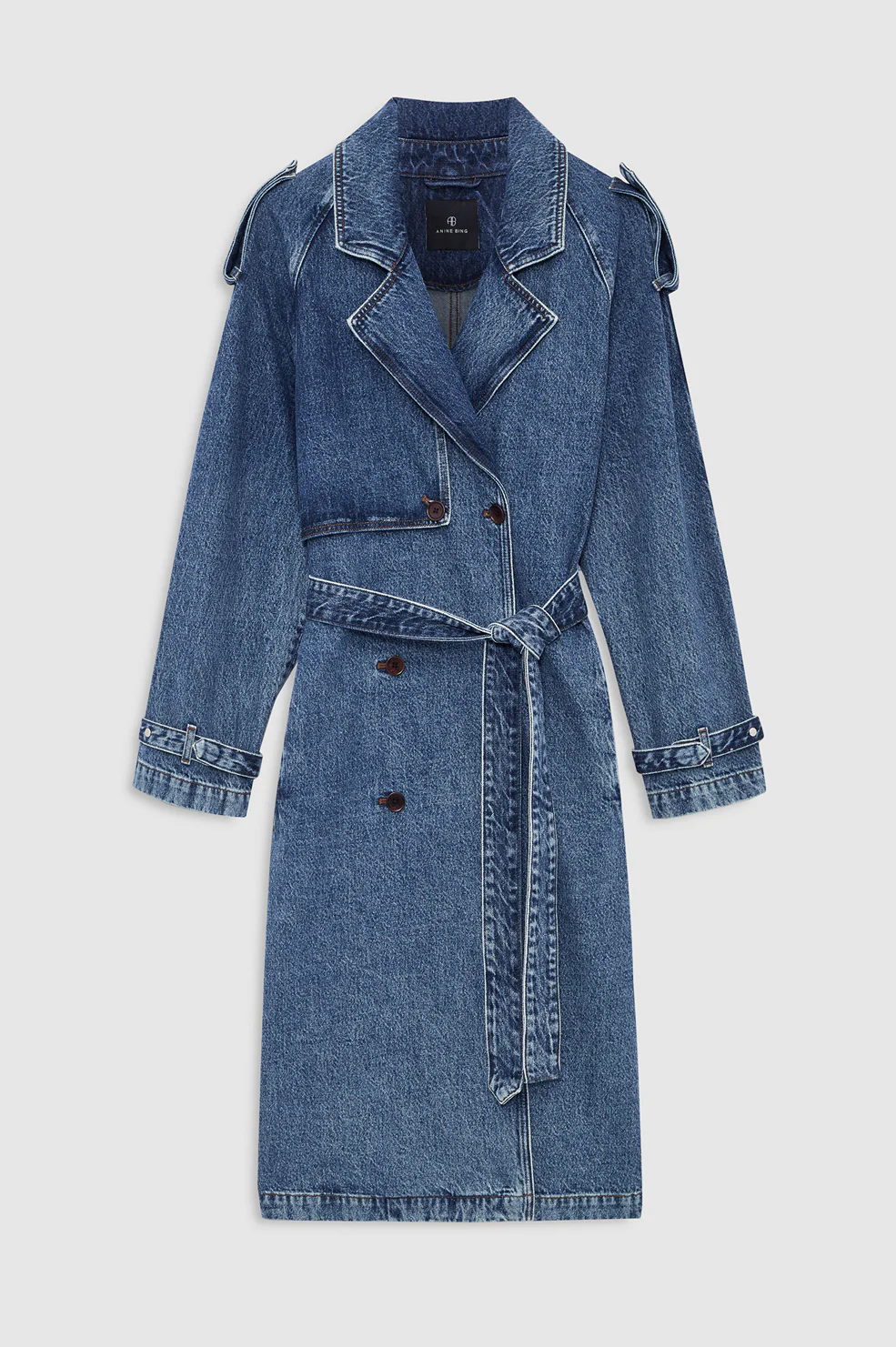 Rickie Maxi Trench - Cabana Blue - Image 3