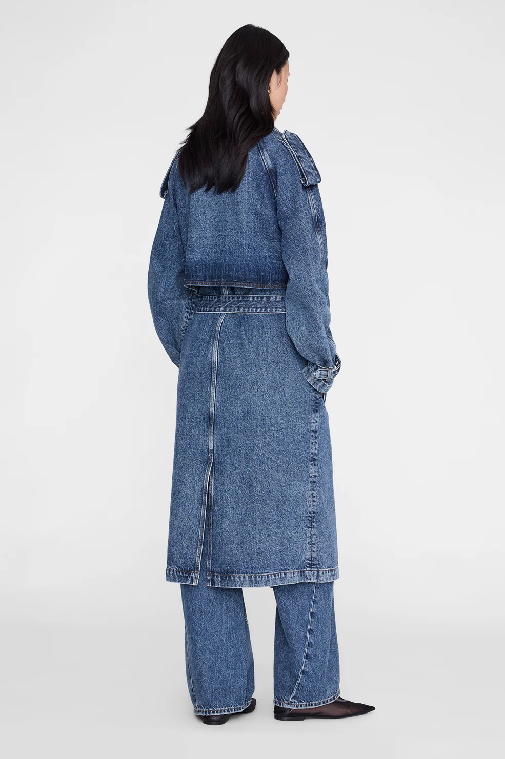 Rickie Maxi Trench - Cabana Blue - Image 5