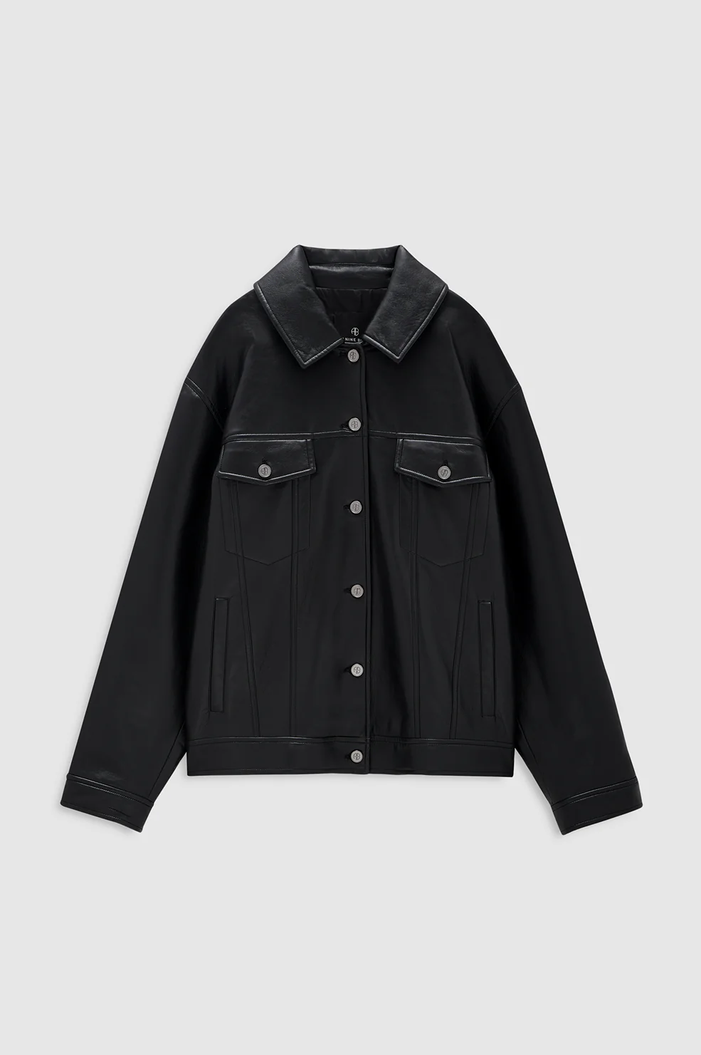 Rory Jacket - Black Recycled Leather - Image 3