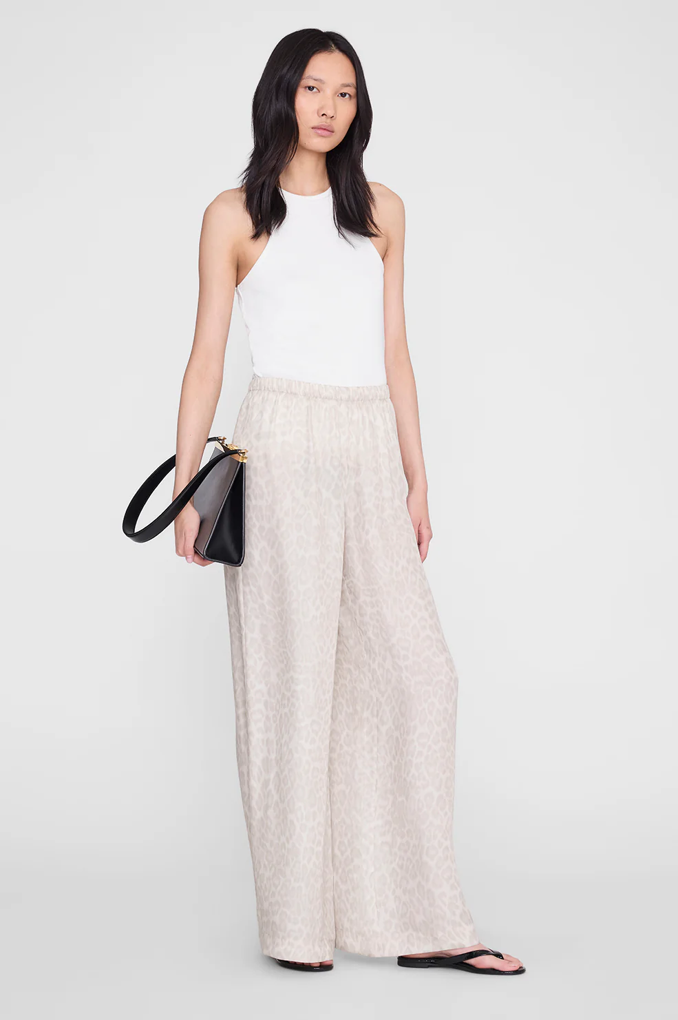 Roslyn Pant - Washed White Leopard - Image 2