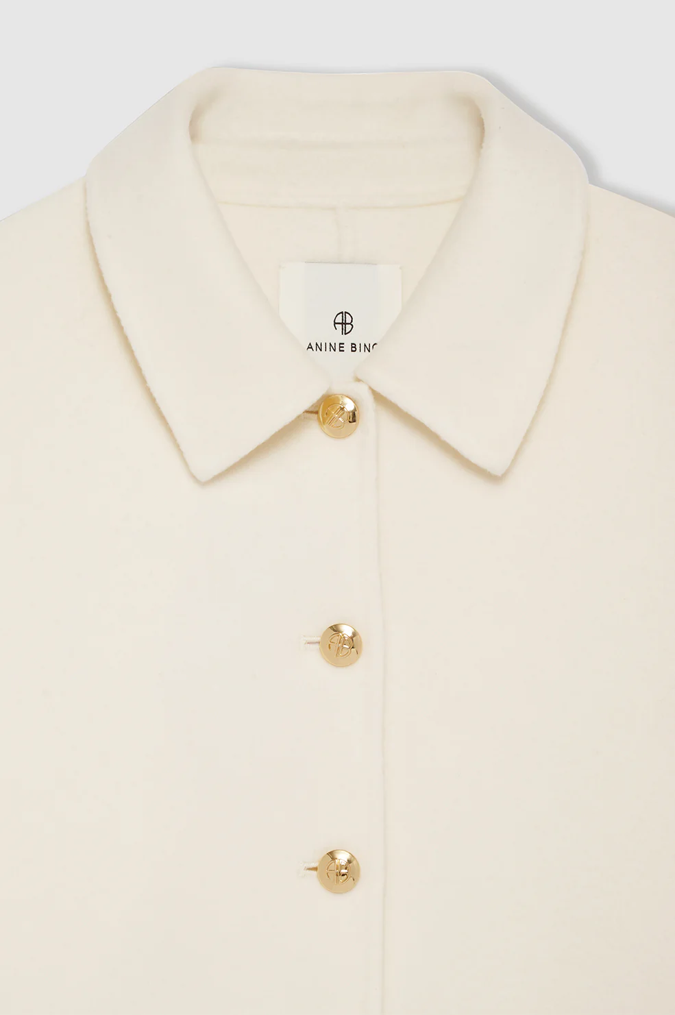 Luca Jacket - Ivory Cashmere Blend - Image 4
