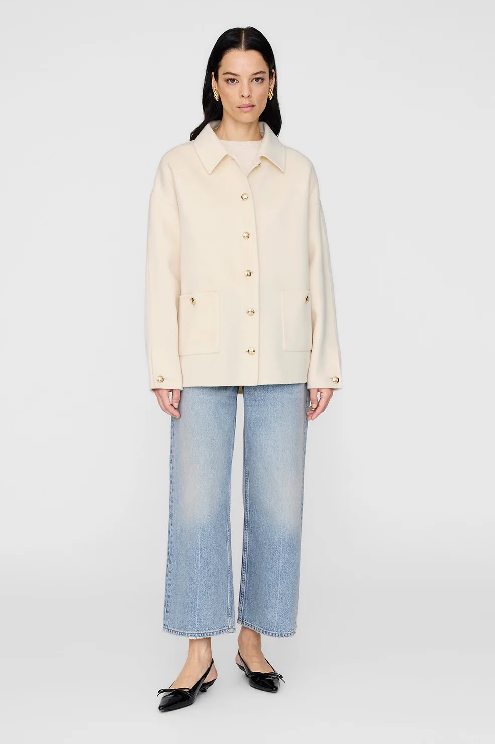 Luca Jacket - Ivory Cashmere Blend - Image 5