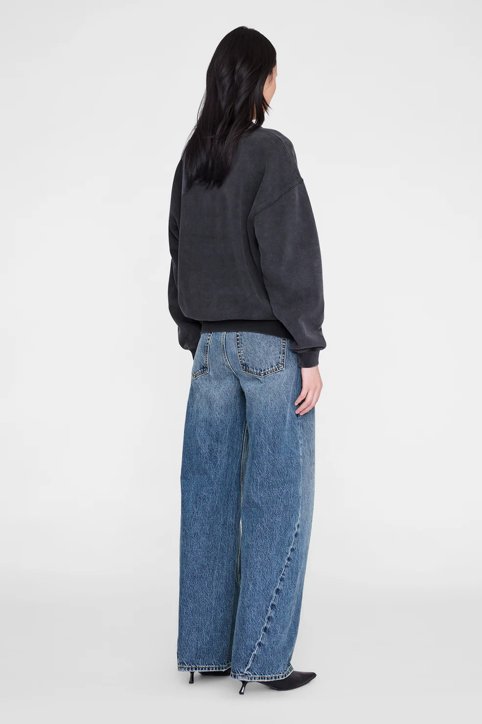 Spencer Sweatshirt Leopard - Washed Black - Image 5