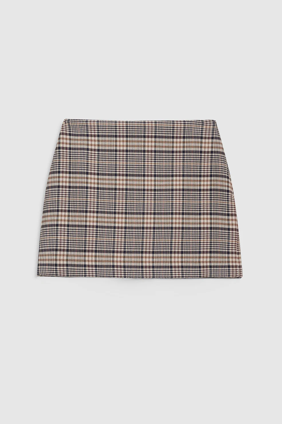 Tierra Skirt - Beige And Navy Checks - Image 3