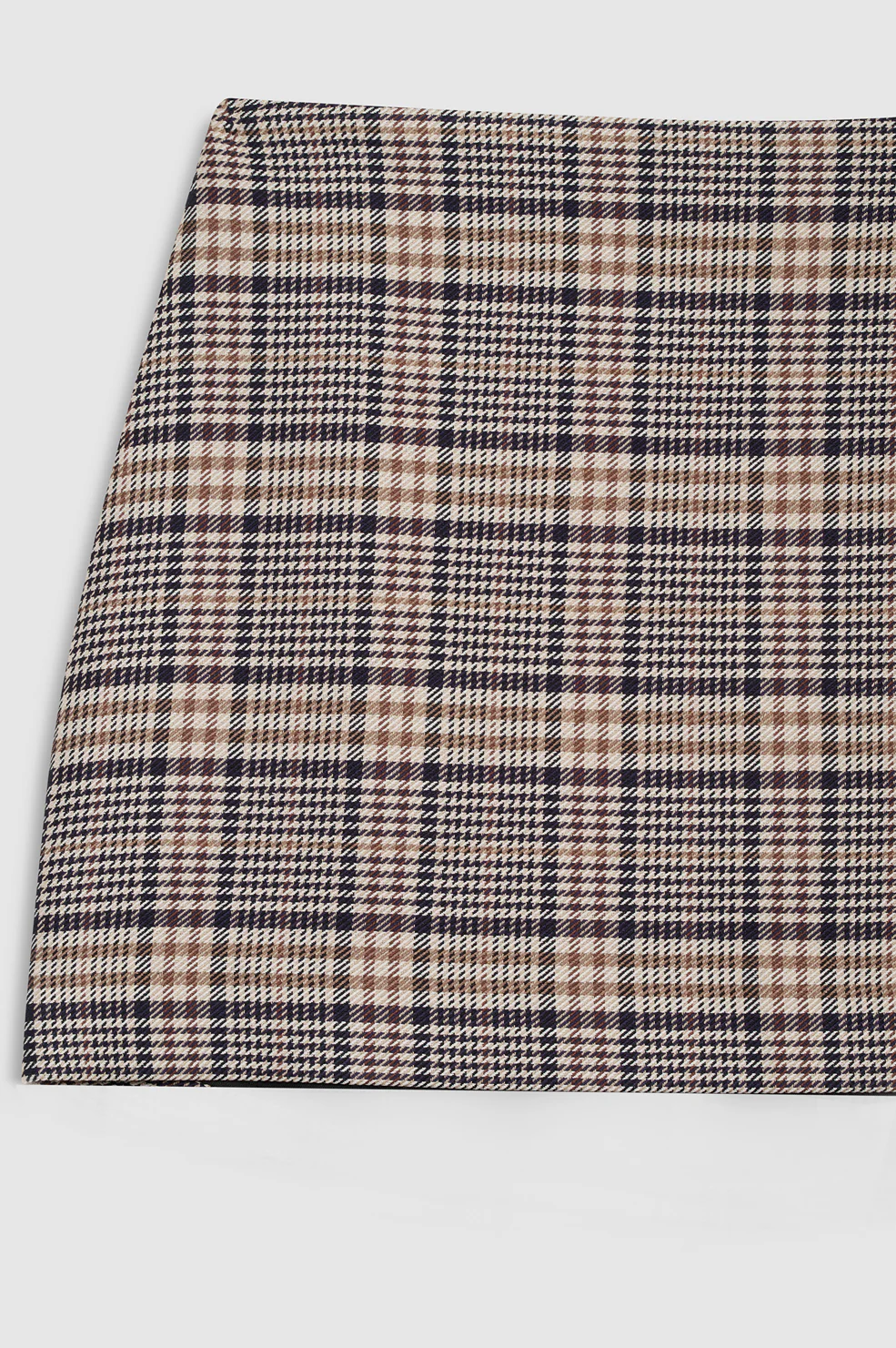 Tierra Skirt - Beige And Navy Checks - Image 4